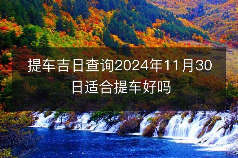 提车吉日查询2024年11月30日适合提车好吗