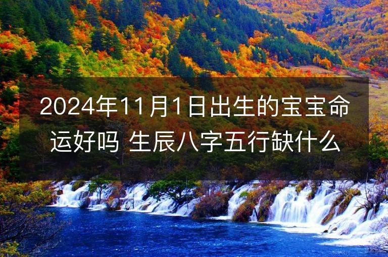 2024年11月1日出生的宝宝命运好吗 生辰八字五行缺什么