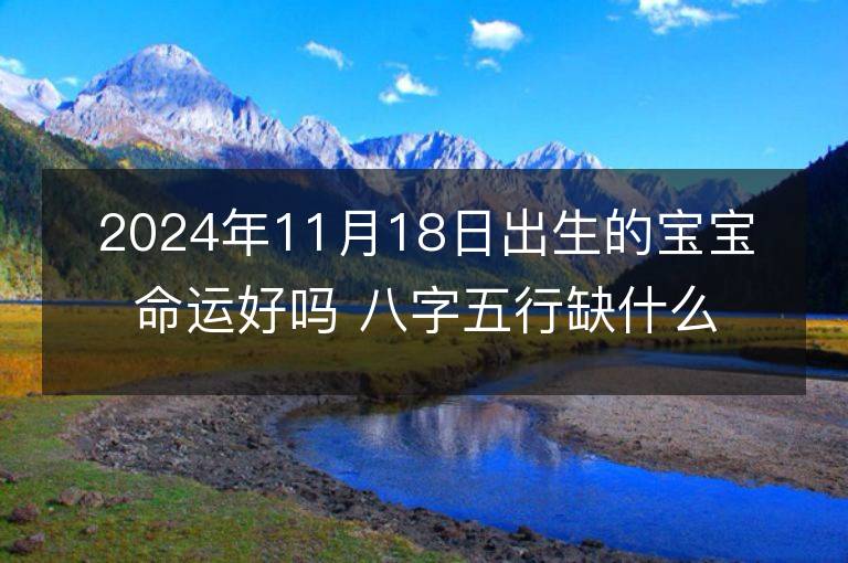 2024年11月18日出生的宝宝命运好吗 八字五行缺什么