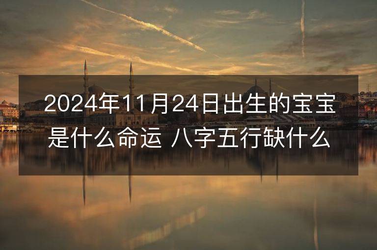 2024年11月24日出生的宝宝是什么命运 八字五行缺什么