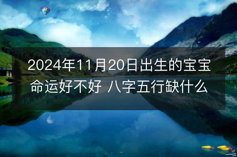 2024年11月20日出生的宝宝命运好不好 八字五行缺什么