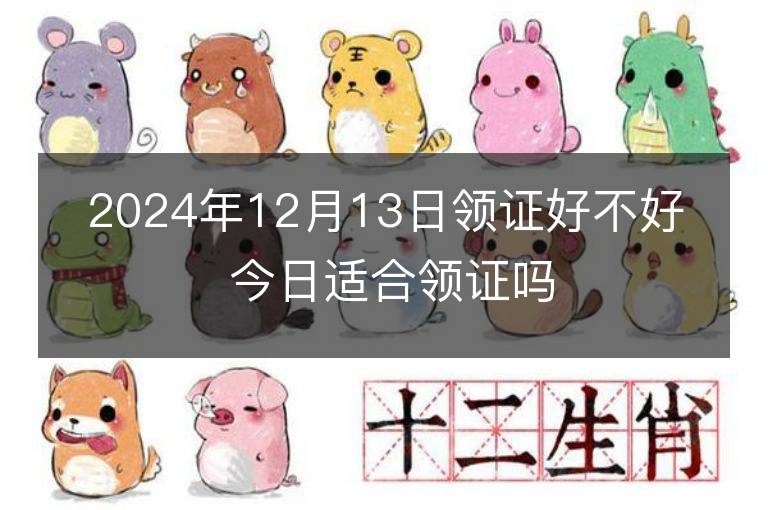 2024年12月13日领证好不好 今日适合领证吗