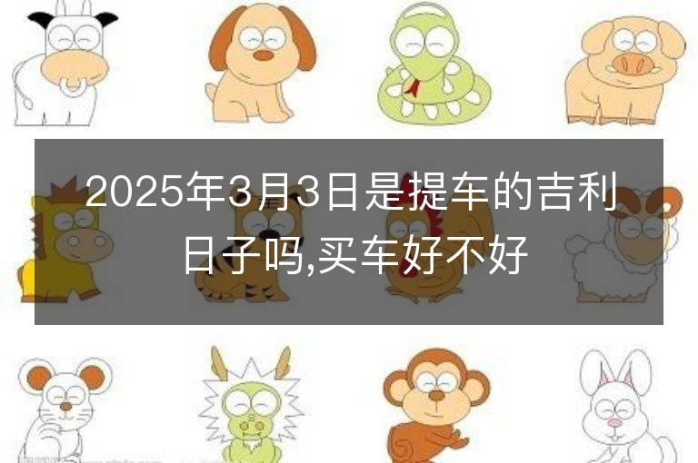 2025年3月3日是提车的吉利日子吗,买车好不好