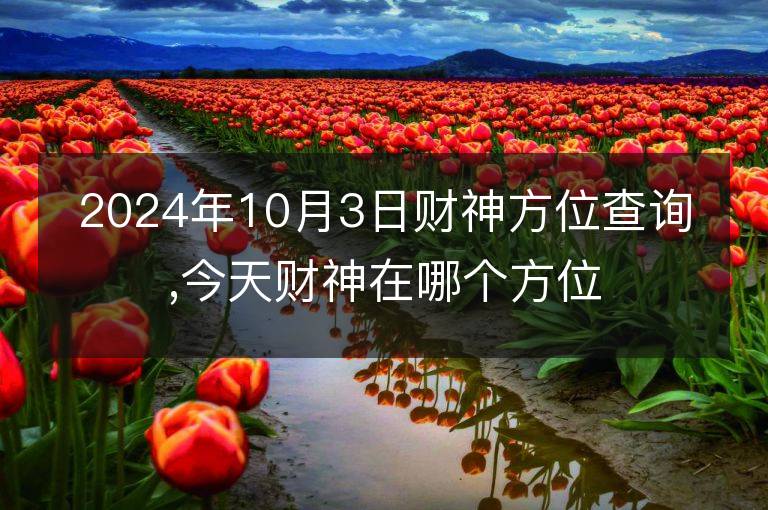 2024年10月3日财神方位查询,今天财神在哪个方位