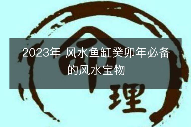 2023年 风水鱼缸癸卯年必备的风水宝物