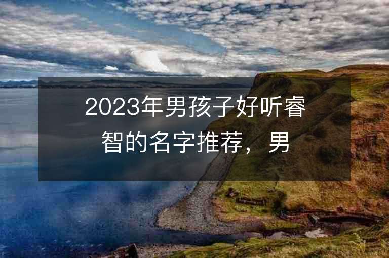 2023年男孩子好听睿智的名字推荐，男孩子好听睿智的名字2023起名