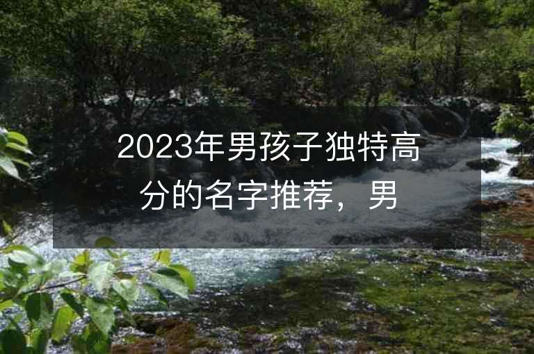 2023年男孩子独特高分的名字推荐，男孩子独特高分的名字2023起名