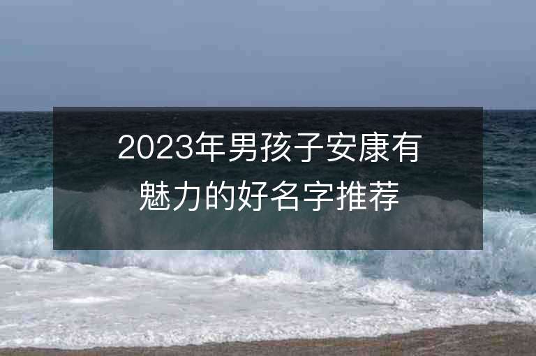 2023年男孩子安康有魅力的好名字推荐