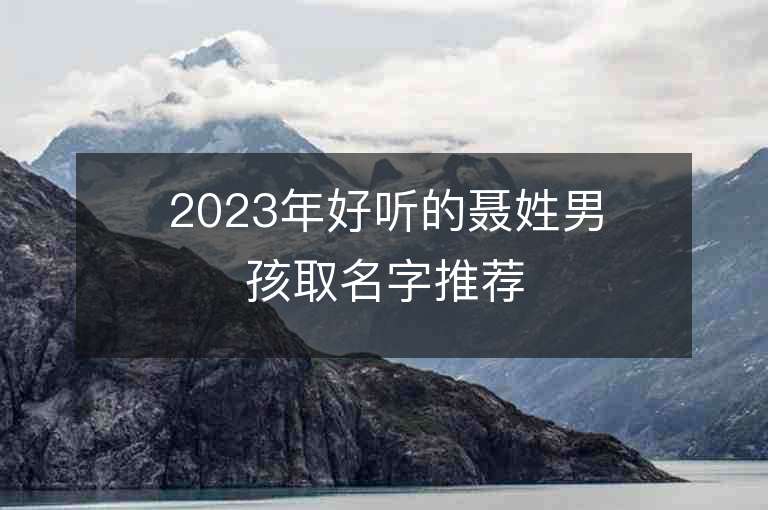 2023年好听的聂姓男孩取名字推荐