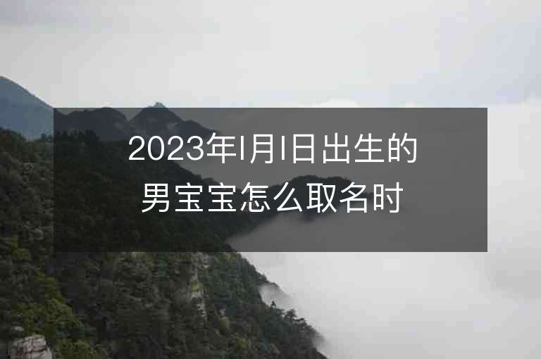 2023年l月l日出生的男宝宝怎么取名时尚洋气男孩子名