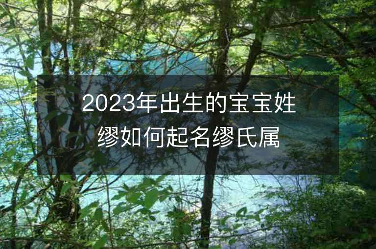 2023年出生的宝宝姓缪如何起名缪氏属兔小孩的免费名字推荐