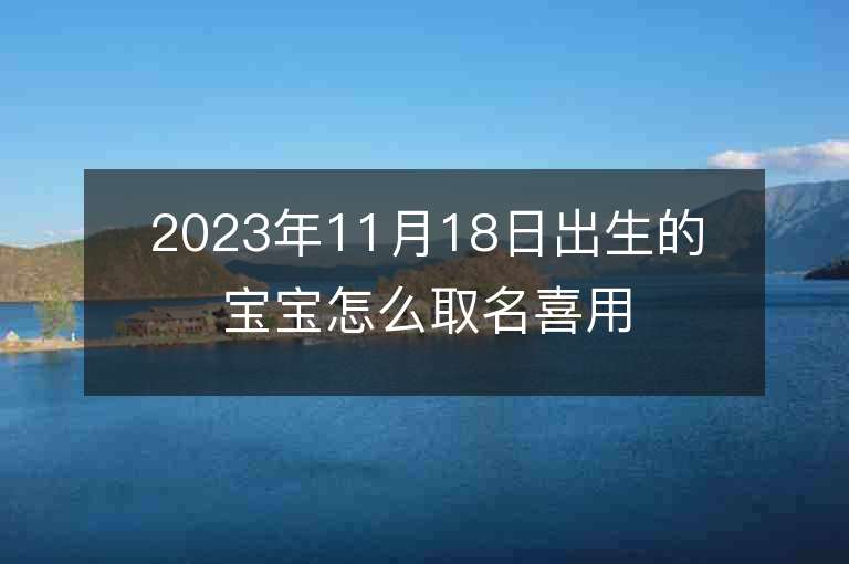 2023年11月18日出生的宝宝怎么取名喜用名解析