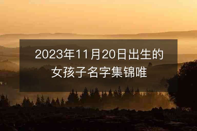 2023年11月20日出生的女孩子名字集锦唯美可爱的属虎年女宝宝取名推荐