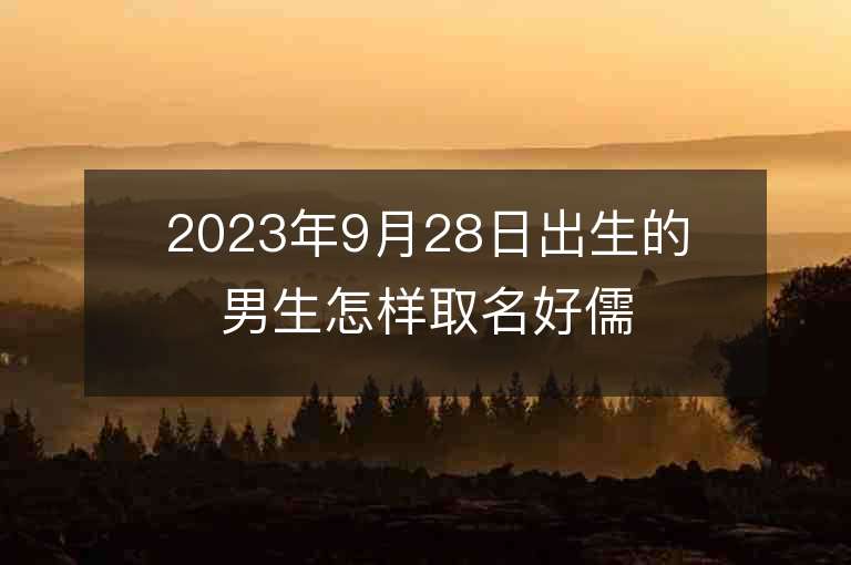 2023年9月28日出生的男生怎样取名好儒雅真诚的男宝宝名