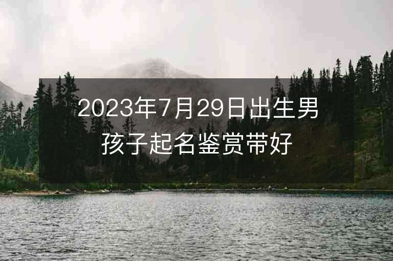 2023年7月29日出生男孩子起名鉴赏带好运的属兔男性名字推荐