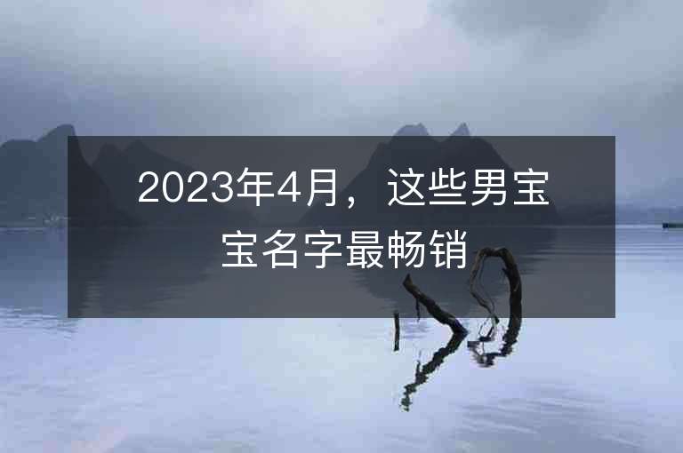 2023年4月，这些男宝宝名字最畅销