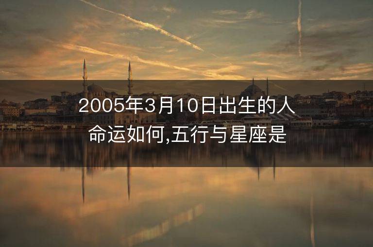 2005年3月10日出生的人命运如何,五行与星座是什么