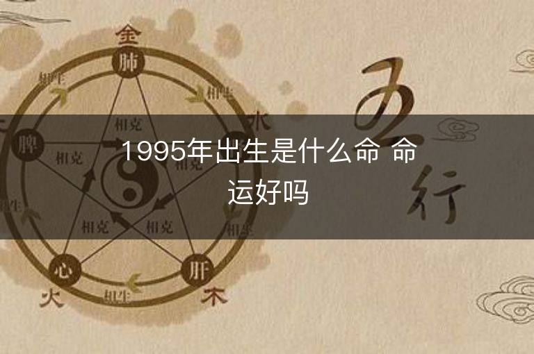 1995年出生是什么命 命运好吗