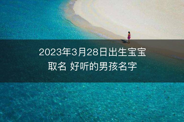 2023年3月28日出生宝宝取名 好听的男孩名字