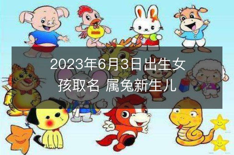 2023年6月3日出生女孩取名 属兔新生儿高分好名