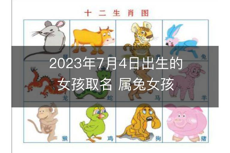 2023年7月4日出生的女孩取名 属兔女孩有气质名字