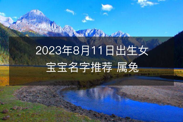 2023年8月11日出生女宝宝名字推荐 属兔女孩有气质名字