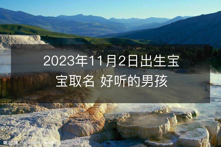 2023年11月2日出生宝宝取名 好听的男孩名字