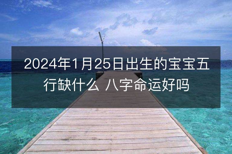 2024年1月25日出生的宝宝五行缺什么 八字命运好吗