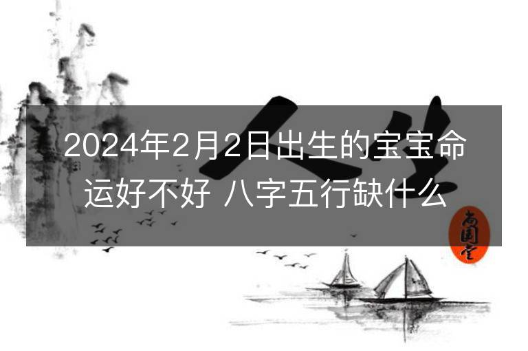 2024年2月2日出生的宝宝命运好不好 八字五行缺什么