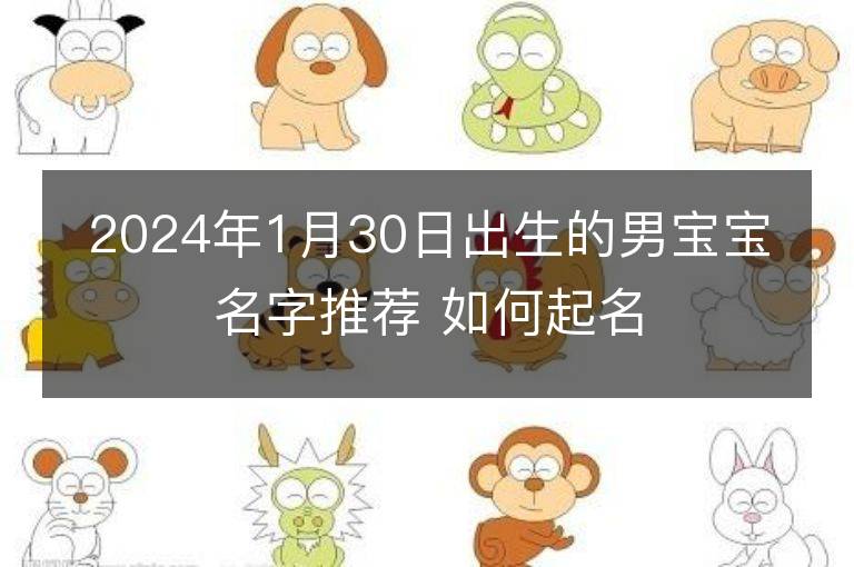 2024年1月30日出生的男宝宝名字推荐 如何起名