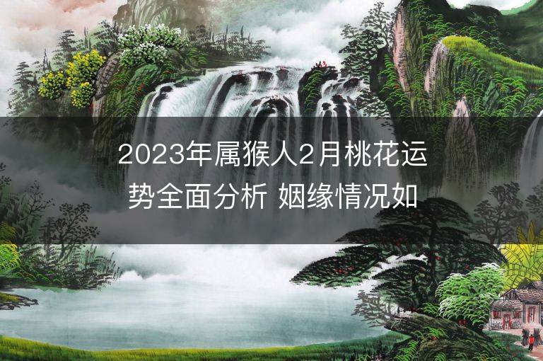 2023年属猴人2月桃花运势全面分析 姻缘情况如何