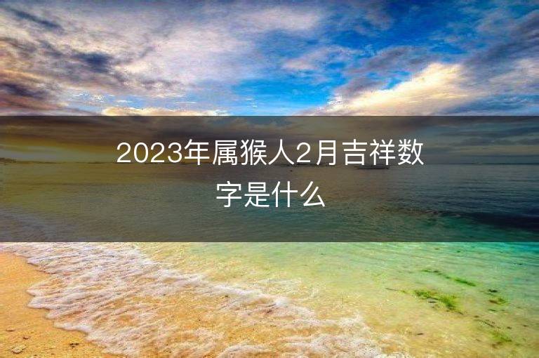 2023年属猴人2月吉祥数字是什么