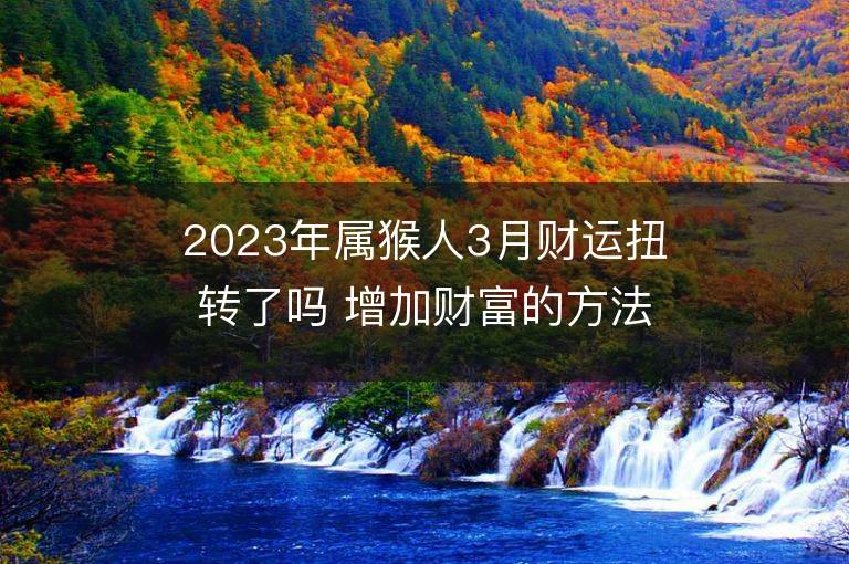 2023年属猴人3月财运扭转了吗 增加财富的方法有哪些