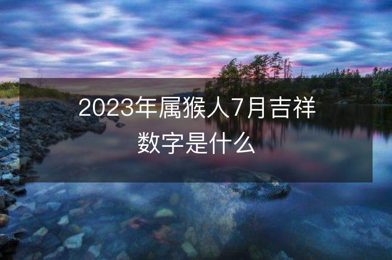 2023年属猴人7月吉祥数字是什么