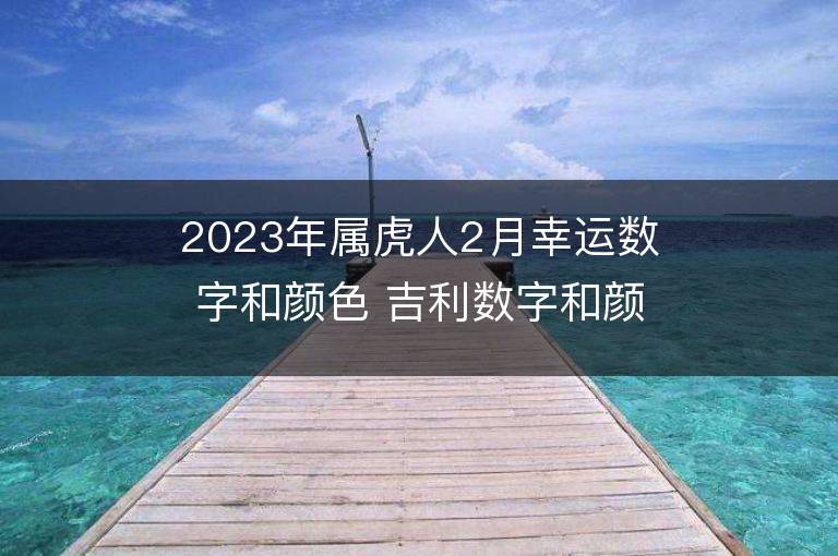 2023年属虎人2月幸运数字和颜色 吉利数字和颜色旺财详解