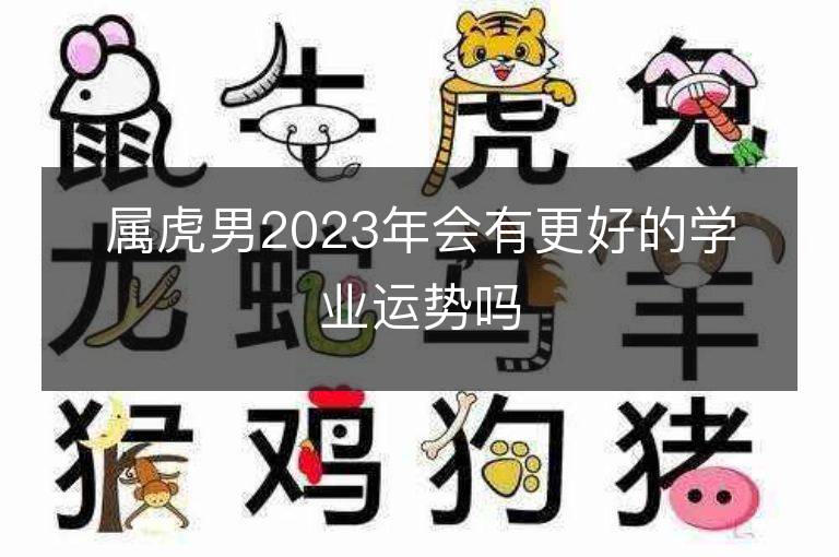 属虎男2023年会有更好的学业运势吗