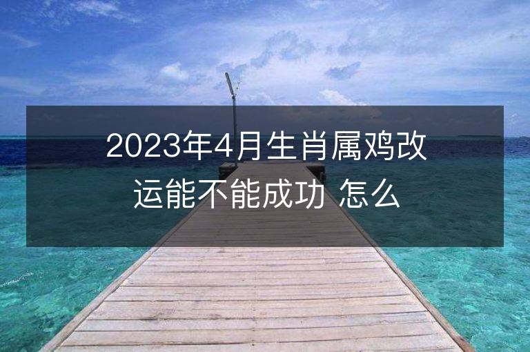 2023年4月生肖属鸡改运能不能成功 怎么旺财运