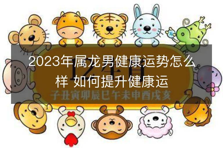 2023年属龙男健康运势怎么样 如何提升健康运