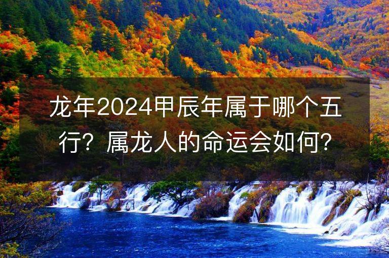 龙年2024甲辰年属于哪个五行？属龙人的命运会如何？