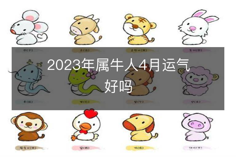 2023年属牛人4月运气好吗