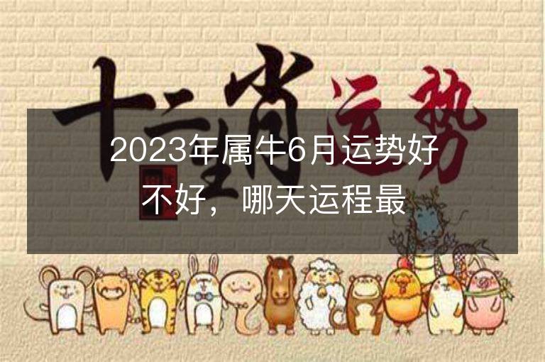 2023年属牛6月运势好不好，哪天运程最佳？