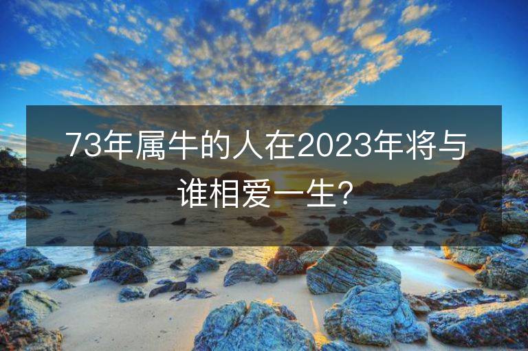 73年属牛的人在2023年将与谁相爱一生？