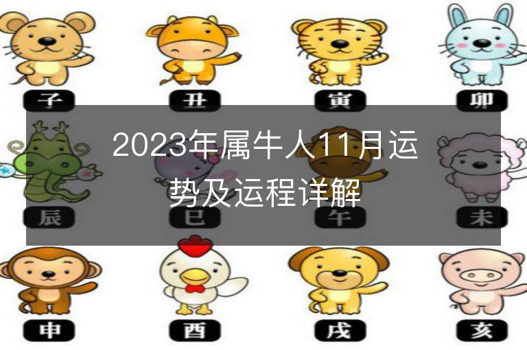 2023年属牛人11月运势及运程详解