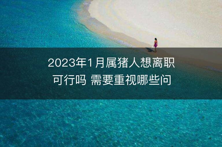 2023年1月属猪人想离职可行吗 需要重视哪些问题