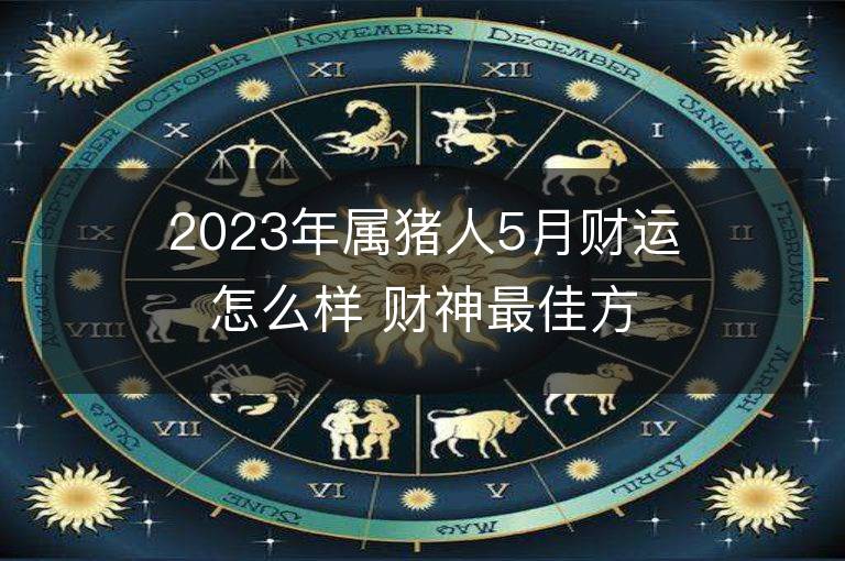 2023年属猪人5月财运怎么样 财神最佳方位