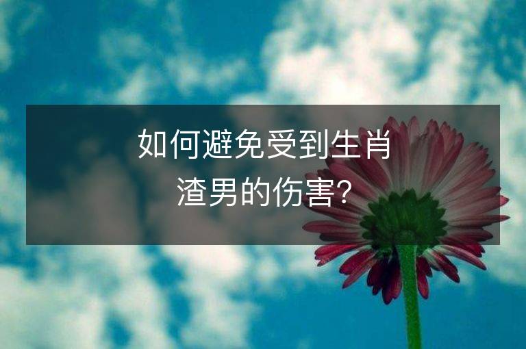 如何避免受到生肖渣男的伤害？