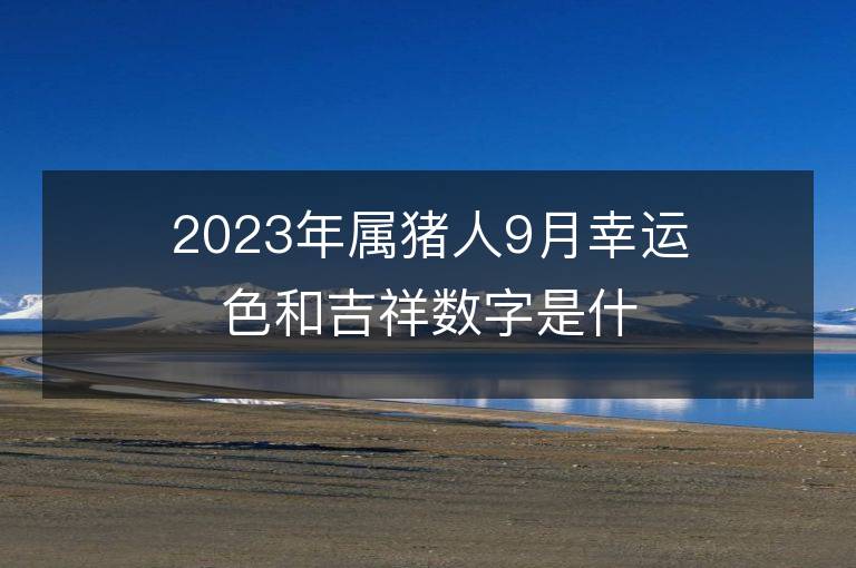 2023年属猪人9月幸运色和吉祥数字是什么