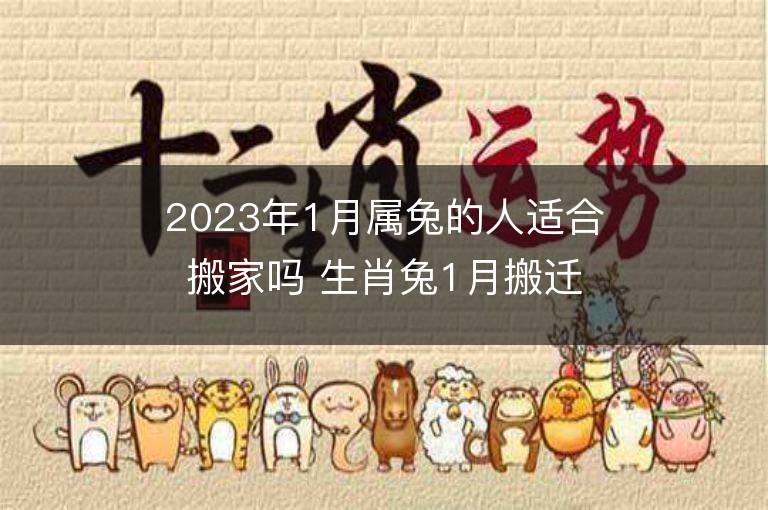 2023年1月属兔的人适合搬家吗 生肖兔1月搬迁好不好