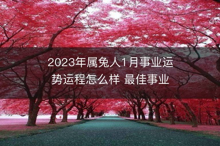 2023年属兔人1月事业运势运程怎么样 最佳事业方位