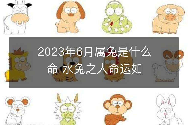 2023年6月属兔是什么命 水兔之人命运如何